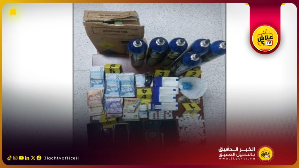 الشرطة تطيح بشخصين بطنجة متورطين في ترويج المخدرات والمؤثرات العقلية.
