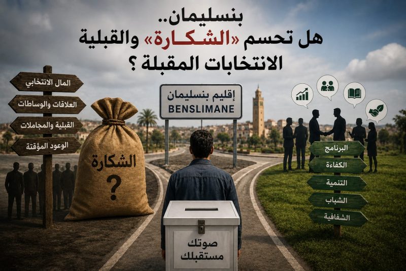 بنسليمان.. «الشكارة» تدخل سباق الانتخابات؟ ومن يملك مفاتيح المنافسة المقبلة؟